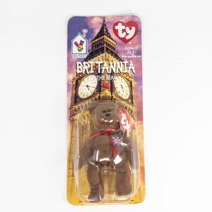Britannia The Bear 1999 McDonalds Ty Beanie Baby Rare Errors 1993 OakBrook Colle